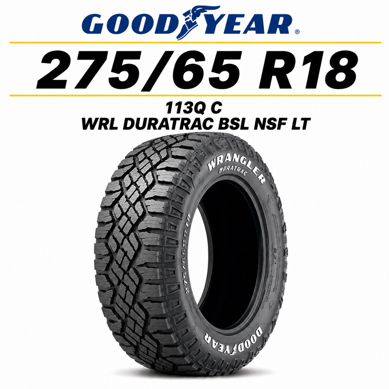 Neumático Goodyear C WRL DURATRAC 275/65R18