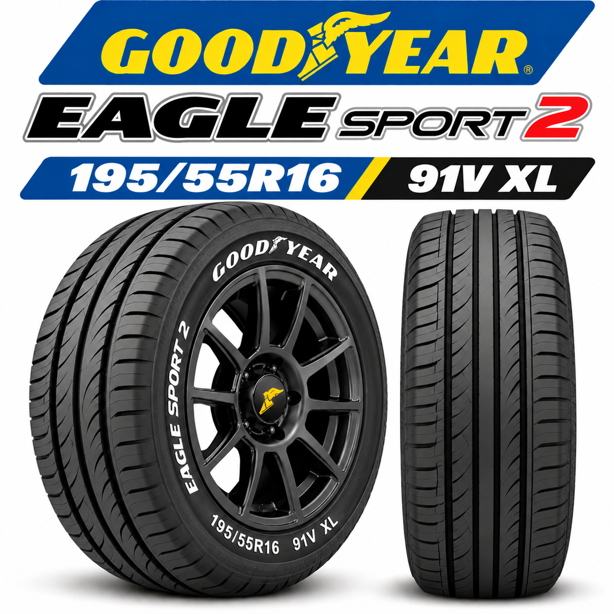 Neumático Goodyear EAGLE SPORT 2 195/55R16