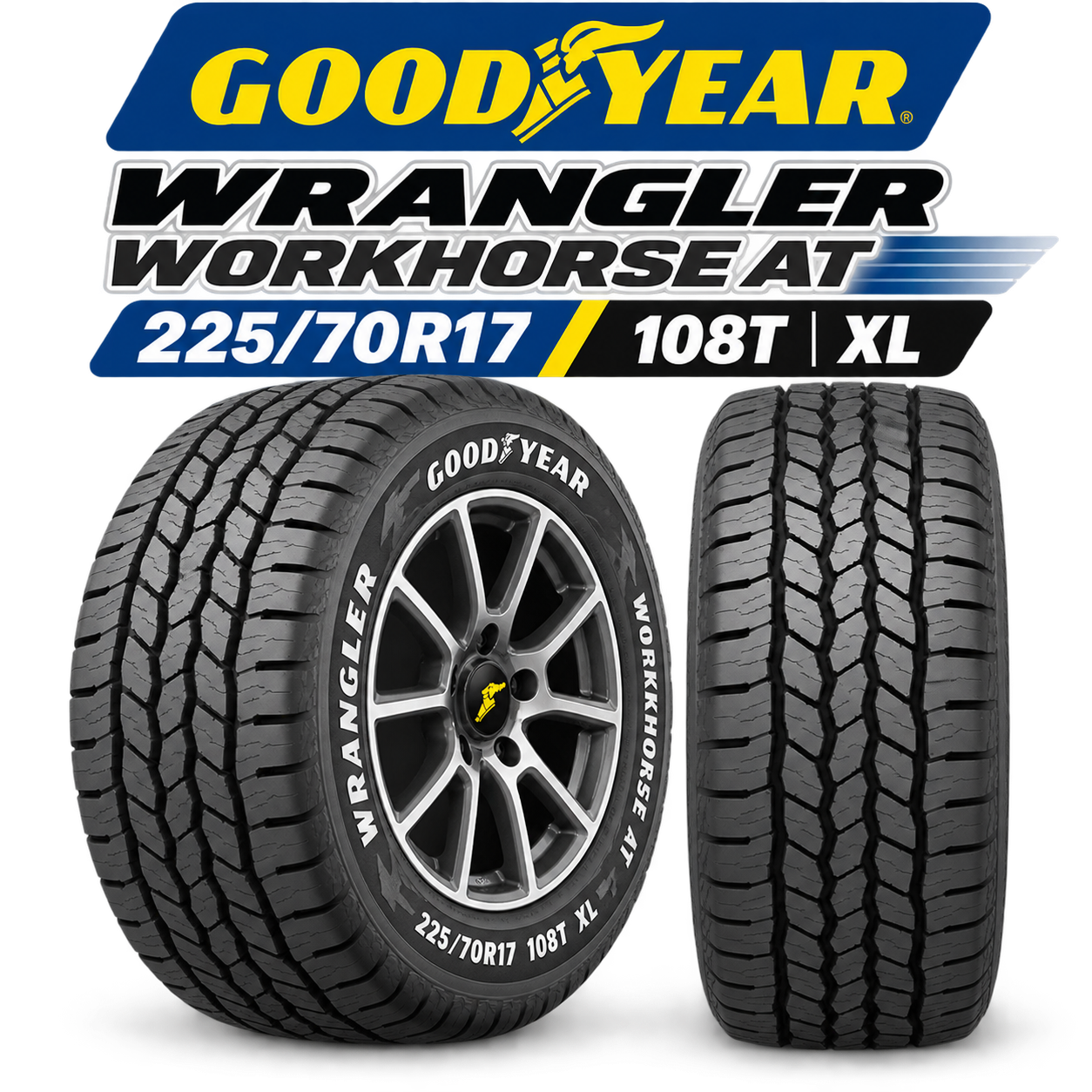 Neumático Goodyear WRANGLER WORKHORSE AT 225/70R17