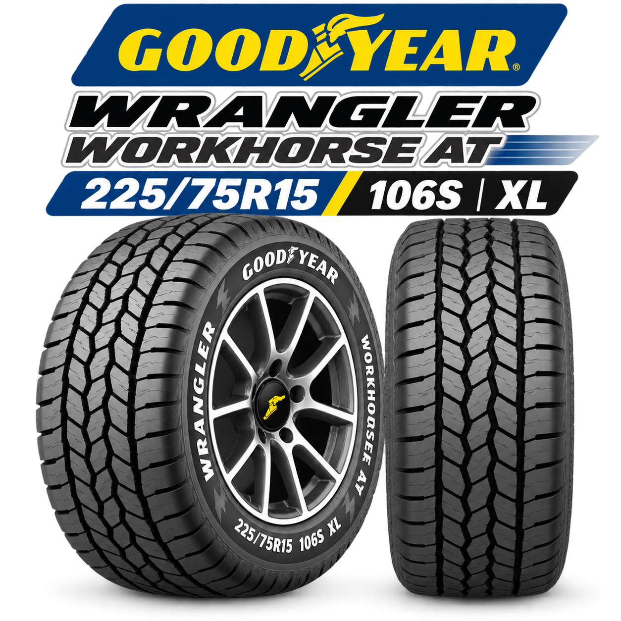 Neumático Goodyear WRANGLER WORKHORSE AT 225/75R15